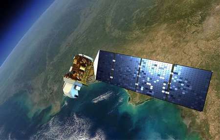 NASA landsat satellite in space