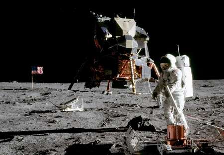 Apollo 11 on the moon