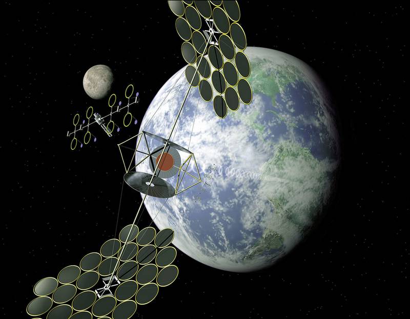 NASA concept for solar power satellite design